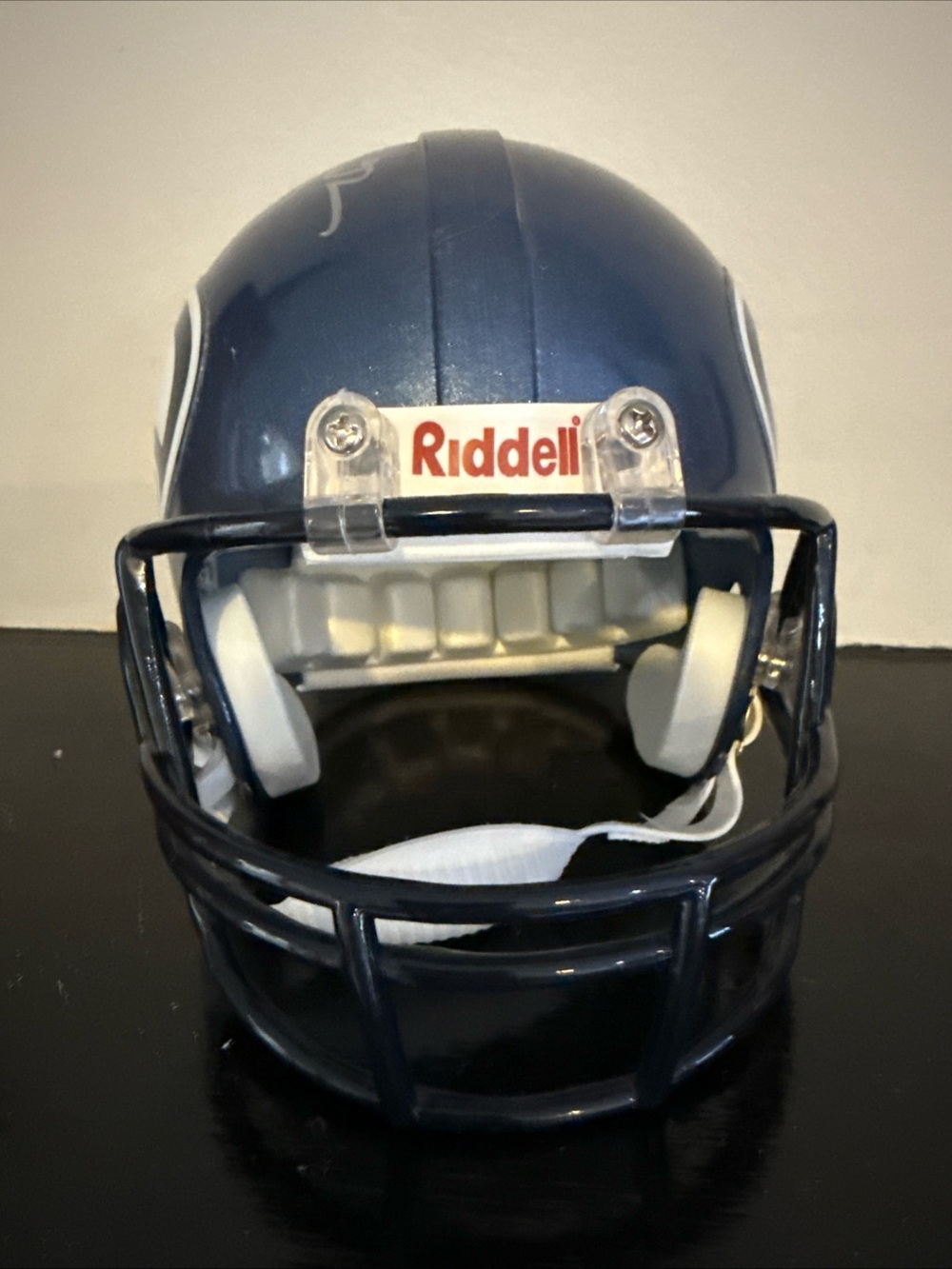 Seattle Seahawks Mini Helmet - Navy with White Logo - Picture 2 of 8